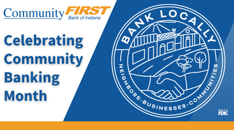 image showing 'Celebrating Community Banking Month'