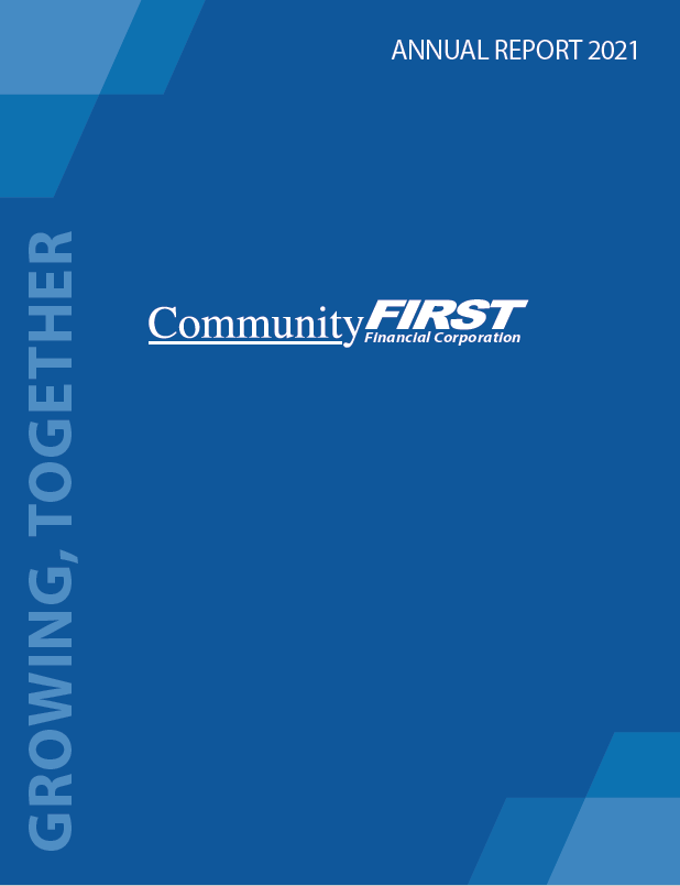 front cover of 2021 annual report