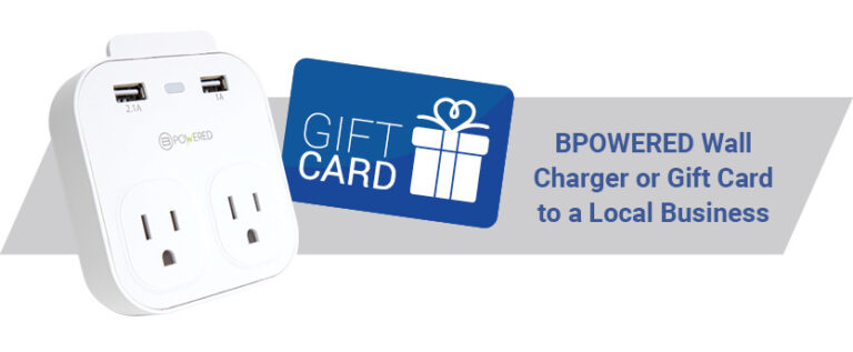Current gifts offered with new checking accounts: Wall Charger or gift card to a local business