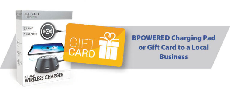 Current gifts offered with new checking accounts: Charging pad or gift card to a local business