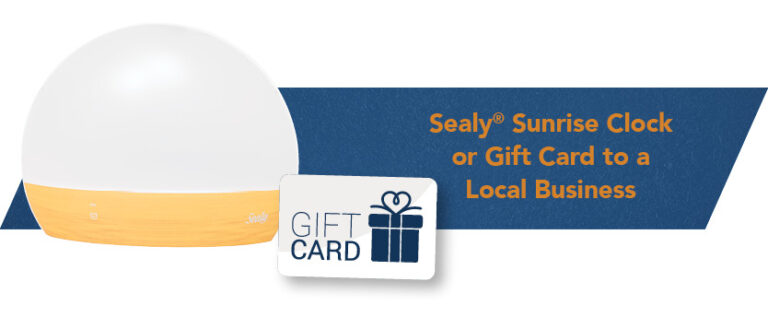 Current gifts offered with new checking accounts: Sunrise clock or gift card to a local business